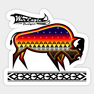 Protecting the people Black Buffalo Sticker